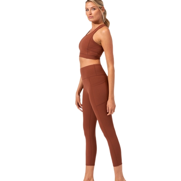 la kottee Other - La Kottee | Brown Yoga Leggings Set